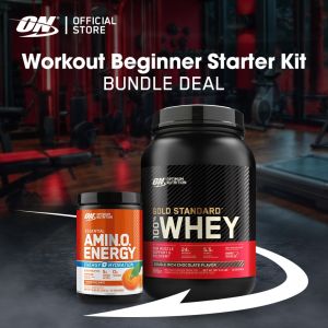 2025 Starter Kit: Gold Standard 100% Whey Protein 2 lbs + Essential Amino Energy w/ Electrolytes
