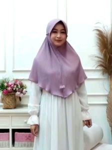 Hijab instan prisket tali kepang ulir/ Bergo Pet Plisket Tali Tambang/ Jersey Terbaru 2022