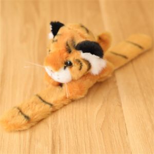 CLOTH Jungle Animal Stuffed Animal Wristband Panda Tiger Clap Circle Cartoon Slap Bracelet Party Favor Plush Toy Party Supplies