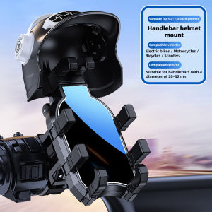Fonken Motorcycle Phone Holder Handlebar Phone Holder Bicycle Cycling GPS Phone Mount With Helmet