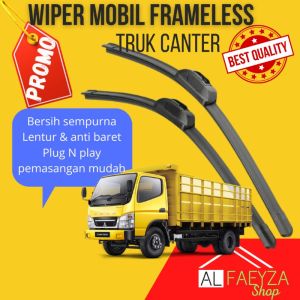 Wiper Kaca Mobil Frameless Truk Canter Ps110 Ps125 Ps136 Fuso Kipas Pembersih Kaca Depan Mobil