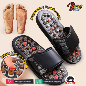 Selipar Urut Kaki Massage Slippers Acupressure Reflexology Sandals Foot Pain Relief Blood Circulation Therapy