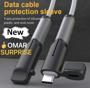 Soft Silicone Charger Protector/Cable Protector Data Line Cord Protector /Protective Case Cable Winder Cover Charger Cable Protector