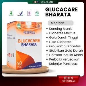 Glucacare Bharata Obat herbal Kencing Manis Stabilkan Gula Darah Herbal alami 100% Original