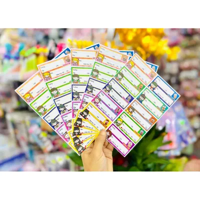 Xấp 50 Giấy Nhãn Ô Lớn/Nhỏ CAPYBARA Kuromi Pochacco Pompompurin Mèo Hoàng Thượng gấᴜ Phi Hành Gia Hot Trend