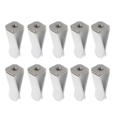 BONGORY 10Pcs ขาว and ดำ ช่องระบายอากาศของเครื่องปรับอากาศ คลิปหนีบช่องแอร์ ที่ใส่น้ำมันหอมระเหย คลิปน้ำหอม คลิประบายอากาศแอร์รถยนต์ คลิปช่องคลิป