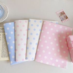 CHUAN 10 Sheets In họa tiết chấm bi Giấy chấm bi Nghệ thuật tự làm Gói hoa Giấy lụa thủ công Trang trí Bao bì quà tặng Giấy gói quà. Quà tặng
