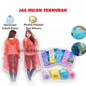 JAS HUJAN EKONOMIS SEKALI PAKAI YANG SESUAI UNTUK DIBAWA BERPERGIAN/KEGIAAN OUTDOOR/BERKEMAH