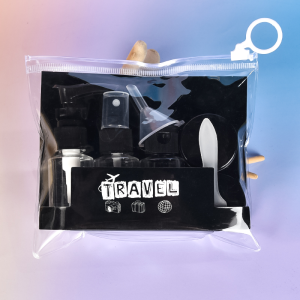 Refillable Leak Proof Multiple Capacities 6 in 1 Traveler Empty Bottle Set for Gift Giveaways Etc. Liquid Soap Dispenser Bottle Portable Travel Bottles Set Travel Organizer