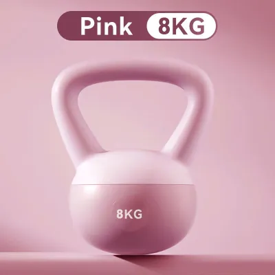 Soft kettlebell 2/4/5/6/8/10/12KG New Kettlebell Soft Kettlebell Dumbbell Set PVC Kettlebell fitness equipment training Shaping squat pot weight lifting Candy Colored PVC Kettle bell Home Workout Equipment【Same Day Delivery + Free Warranty】