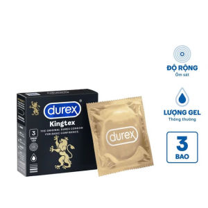 Bao cao su Durex Kingtex ôm sát hộp 12 cái