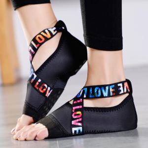 ครบทุกไซส์ 4 สีใหม่ให้เลือก ถุงเท้าโยคะ พิลาทิส กันลื่น Half Toe Yoga Pilates Shoes Five-Toe Grip Non-Slip Socks