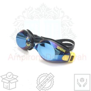 Arena Swim Goggles Zoom Mirror AGG-591M - Biru BLU untuk Dewasa 100% original seperti gambar