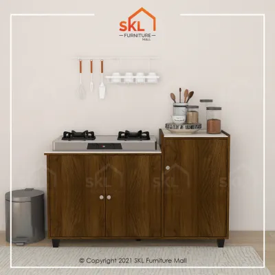 SKL7502 Kitchen Cabinet /Almari Dapur Gas/ Gas Cabinet With Tiles Top
