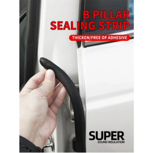 🚗 Car B Pillar Rubber Seal Strip 2M 隔音防尘防撞密封条2米 Getah Pintu Kereta Universal Soundproof 2M🚗