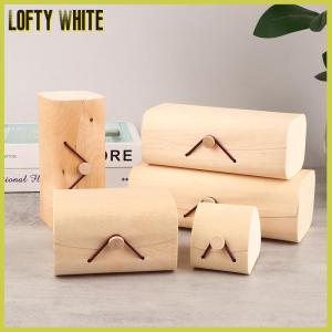 Lofty White 1Pc Wooden Storage Box Plain Wood With Lid Gift Boxes Curved Gift Packing Case For Home Supply Storage Decoration Jewelry Organi