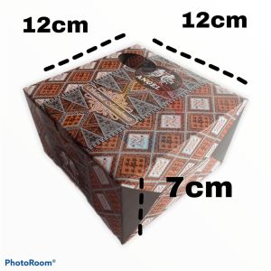 DUS SNACK/KOTAK SNACK SUNATAN HAJATAN MOTIF BATIK 12X12 12X14 12X16 CM ANGEL TEBAL KOKOH
