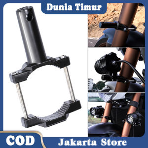 Bracket Dudukan Lampu Depan Sepeda & Bemper Motor Universal Adjustable Bahan Aluminum Alloy