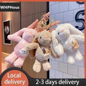 [COD] WHPHous Ship within 24 hours Plush Satchel Bunny Keychain Cute Bunny Cartoon Key Chain Plush Toy