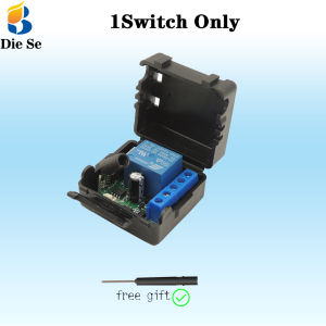 Diese DC 12V 10A 1Channel RF 433Mhz Receiver Relay Module Wireless Remote Control A/B Button Long distance used for DC motors/LED light strips/water pumps/car locks/TV remote