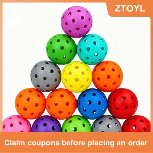 【ZTOYL】 3Pcs Golf Quả Bóng Thực Hành Chọn Lỗ Bóng Trắng Màu Xanh Vàng Cam Màu Đỏ Trong Nhà ourdoor Golf Nhựa Bóng