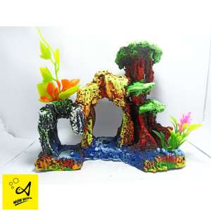 Gua Pohon / Hiasan Aquascape / Hiasan Aquarium / Tebing Aquarium / Ornament Akuarium Buatan Tanggan