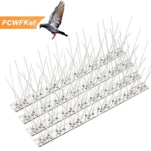 【PCWFKef】 Thép không gỉ chim bồ câu gai chim Repeller răn đe bẫy chống chim kiểm soát dịch hại vườn ban công gai Nail Kit