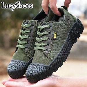 Lucyshoesรองเท้าผ้าใบผู้ชายสุดคลาสสิค พื้นยาง กันลื่น ทนทาน เหมาะสำหรับใส่ทำงาน