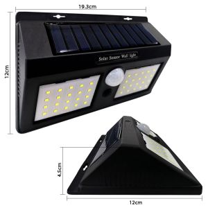 Solar Motion Sensor Light 100 LED 3 Mode Waterproof Energy Saving Outdoor Security Lamp Lampu Solar  Lampu Rumah 太阳能感应灯