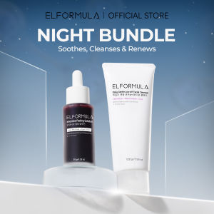 ELFORMULA Day & Night Bundle - Daily Gentle Low pH Facial Cleanser + CeraHydro Barrier Repair Moisture Gel + Intensive Peeling Solution + CeraHydro Barrier Repair Sunscreen SPF 50+++