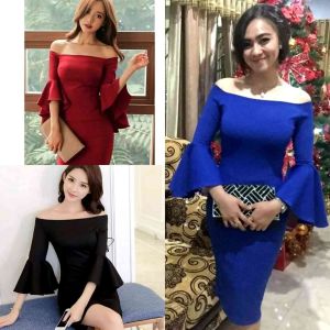 Desain Dress Scuba 322/1788: Model Kekinian Fashionable & Harga Terjangkau