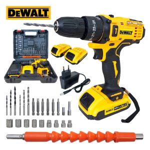 DEWALT สว่านไร้สาย 259 V 3 ระบบ P-SIERIES แบต 2 ก้อน ปรับได้ 25 ระดับ สว่านไฟฟ้ากระแทก -งานเทียบ เกรด AAA+ คุ้มมาก