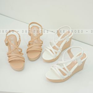 Giày sandal đế xuồng ♥️ sandal quai ngang 9p siêu xinh độc quyền bởi SHE SHOES - SDX09052