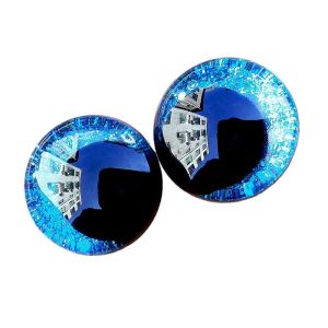 CUBBY 10PCS/LOT Cartoon Toy Glitter Safety Eyes Glitter Washer Comical Round Glitter Toy Eyes Kawaii Round Dolls Pupil Eyes For Plush Doll