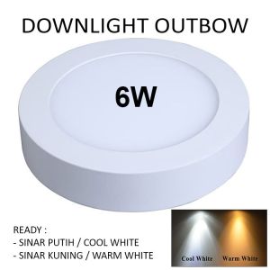 Lampu Downlight LED Panel OB Bulat 6W Outbow 6 W Round 6 Watt