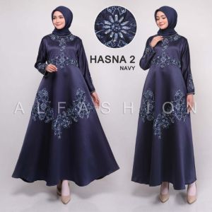 PUTRI AISYAH HIJAB-  GAMIS HASNA MOTIF 2 - GAMIS PESTA