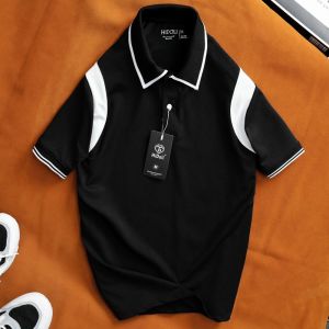 Áo polo nam nữ P010 - P014 - 98WEAR - áo thun nam thời trang phối màu thấm hút mồ hôi