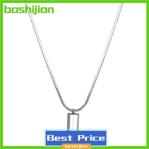 bashijian Creative Men Necklace Cool Geometric Necklace Titanium Clavicle Chain Boyfriend Gift Color Bricks Punk Couple Necklace