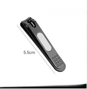 กรรไกรตัดเล็บ สเตนเลส นําเข้าจากเยอรมนี ใบโค้ง แบบพกพา ขนาดใหญ่ ขนาดกลาง พร้อมตะไบเล็บ