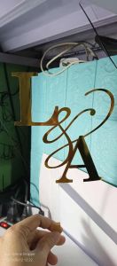 Wedding Cake Topper / made of Cardstock Material