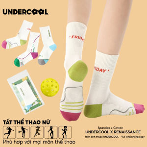 Tất Vớ cổ cao nữ UNDERCOOL Mềm Mại Co Giãn 4 Chiều Thể thao Chống hôi chân Phong Cách Hàn quốc Phối mầu TC95
