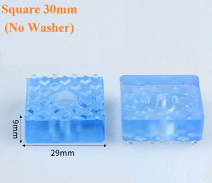 2025100 Pcs Clear Screw On Plastic Furniture Leg Tip Pad Taper Round Square Shaped For Chair Table Desk Sofa