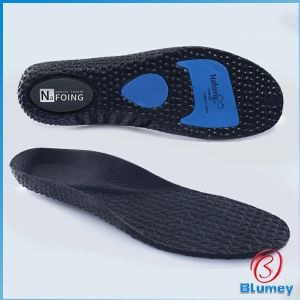 Blumey พื้นรองเท้า แผ่นรองเท้ากีฬาเพื่อสุขภาพ มีเบาะลม ดูดซับแรงกระแทก 1 คู่ ระบายอากาศได้ดี shoe insole