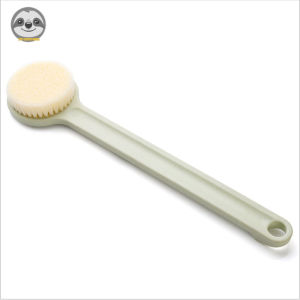 Japanese Muji Style / Long Handle Soft-bristled Bath Brush / Straight Handle Back Rubbing Brush / Bath Body Brush / Massage Brush