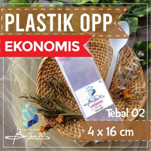 Plastik Opp 4x16 Cm 02 Micron / Plastik Lem / Plastik Opp Seal