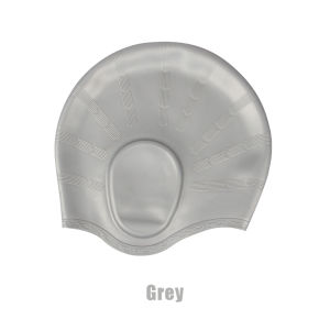 Elastic Swimming Caps Men Women Waterproof Swimming Pool Cap Protect Ears Long Hair Large Silicone Diving Hat Ears Protection Large Silicone Diving Cap