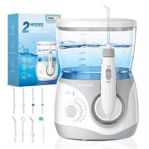 Home Water Flosser 10 Adjustable Pressures 600 ml Large Capacity 6 Home Nozzles Professional Oral Irrigator for Teeth Cleaning
