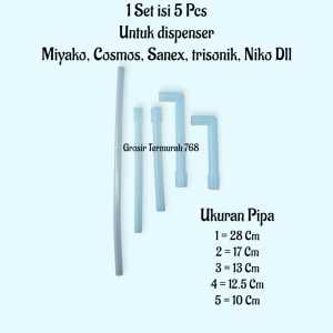 Selang Dispenser Multi Set Isi 5 Pcs/Umum Slang Karet Dispenser