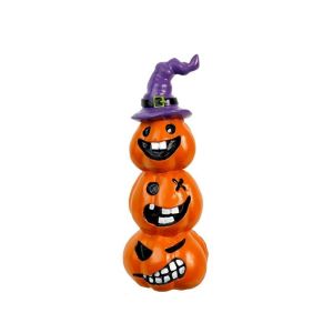 MING1996 Cartoon Pumpkins Figurine Stacked Resin 3D Printed Statue Creative Lightweight Halloween Miniature Dashboard
