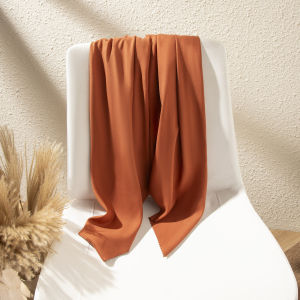 Jilbab Segiempat Paris Premium Tepi Gelombang Baru Jilbab Segi Empat Voal 110 X 110CM